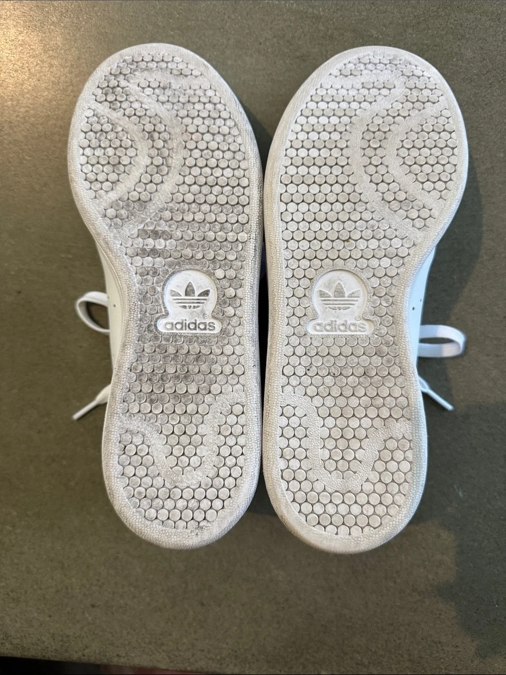 Adidas Stan smith white/navy leather sneakers